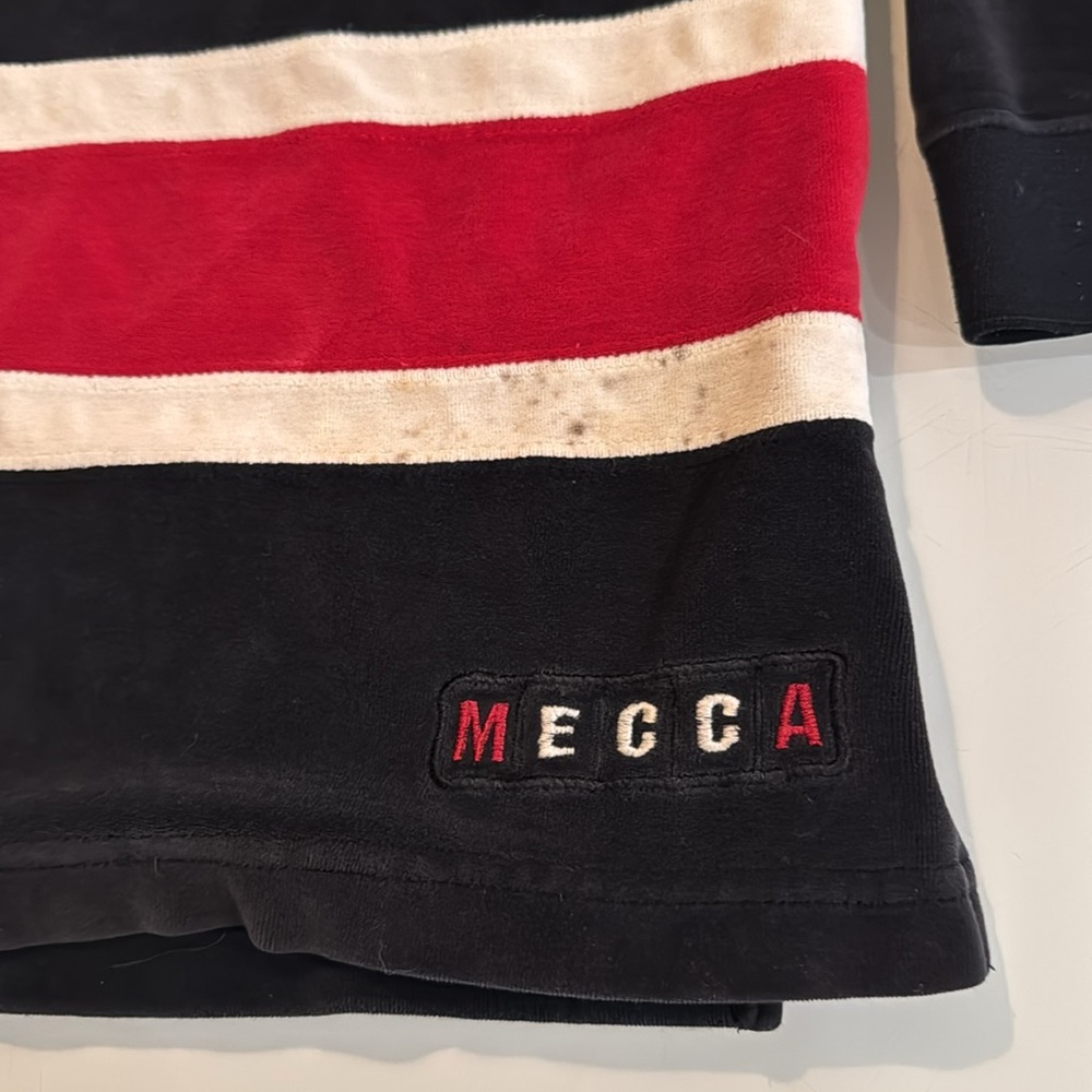 Mecca Velour Hockey Sweatshirt Jersey - size M - Picture 6 of 8